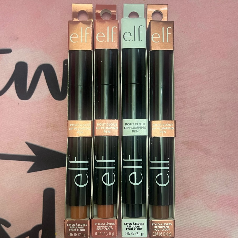 Elf pout clout lip plumping pen bundle x 4